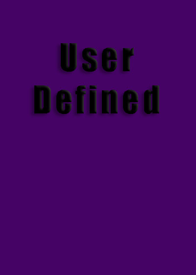USER DEFINED